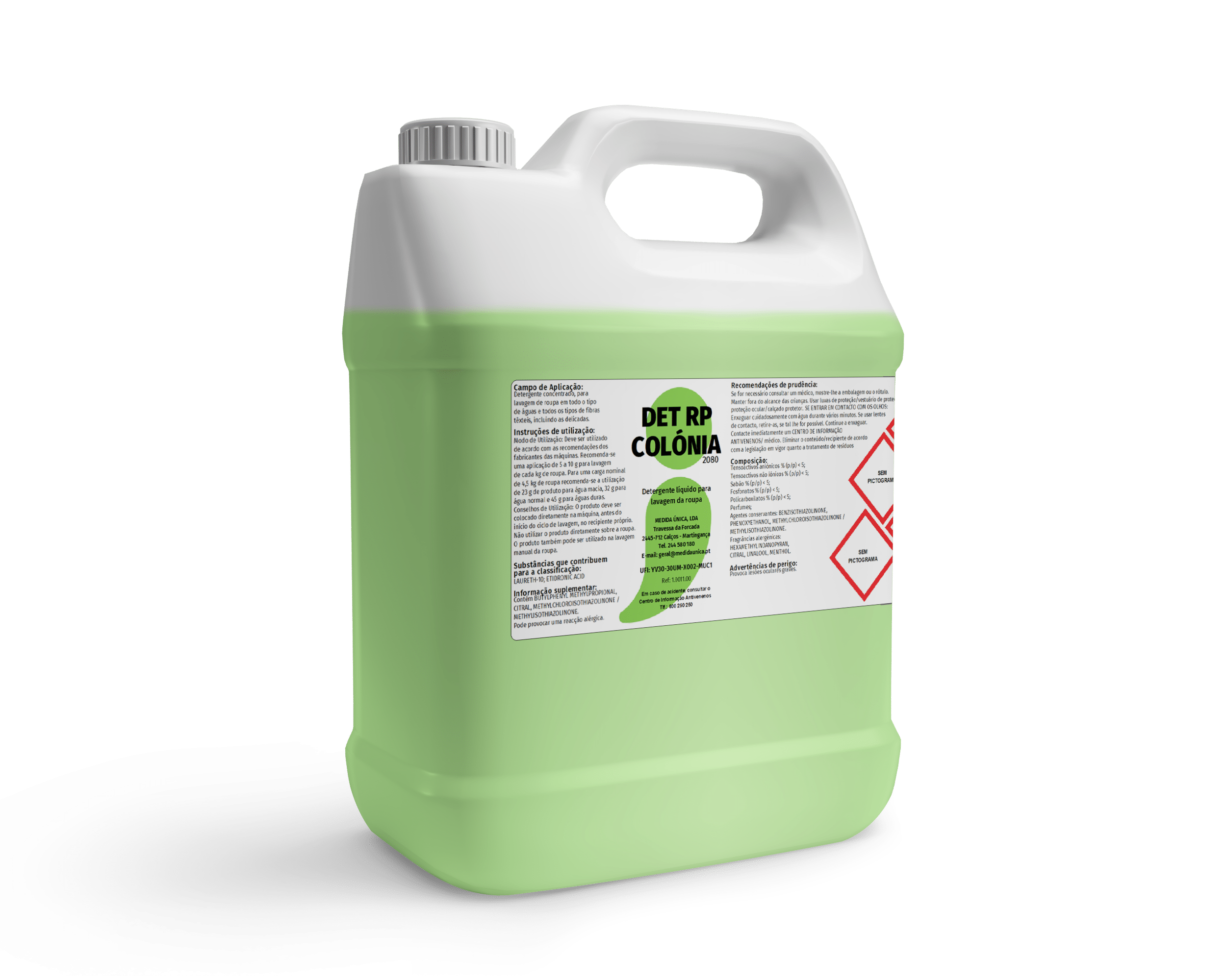 Mockup de Garrafão 5L de DET RP COLONIA 2080