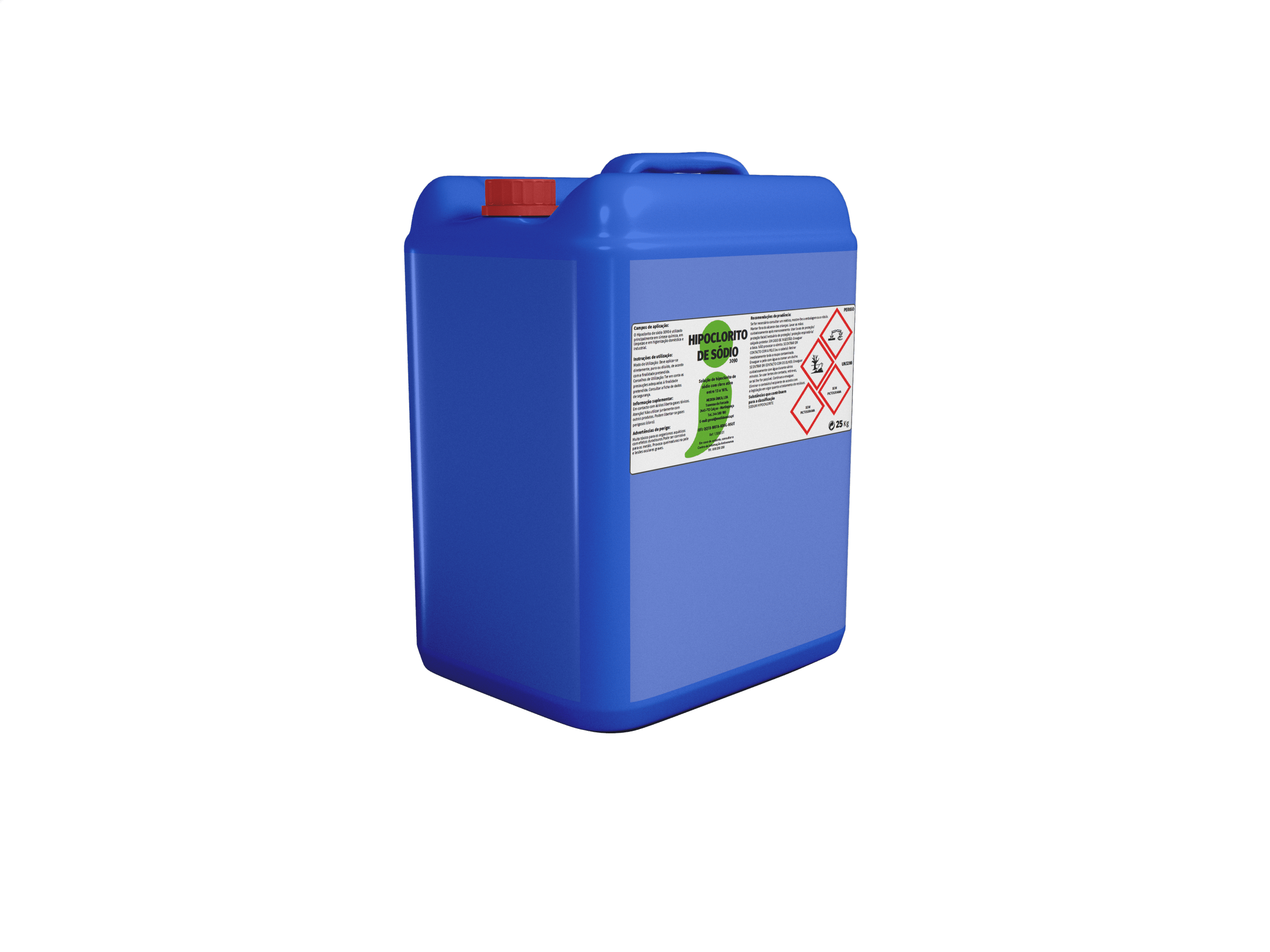 Mockup de Garrafão 25L de HIPOCLORITO SODIO