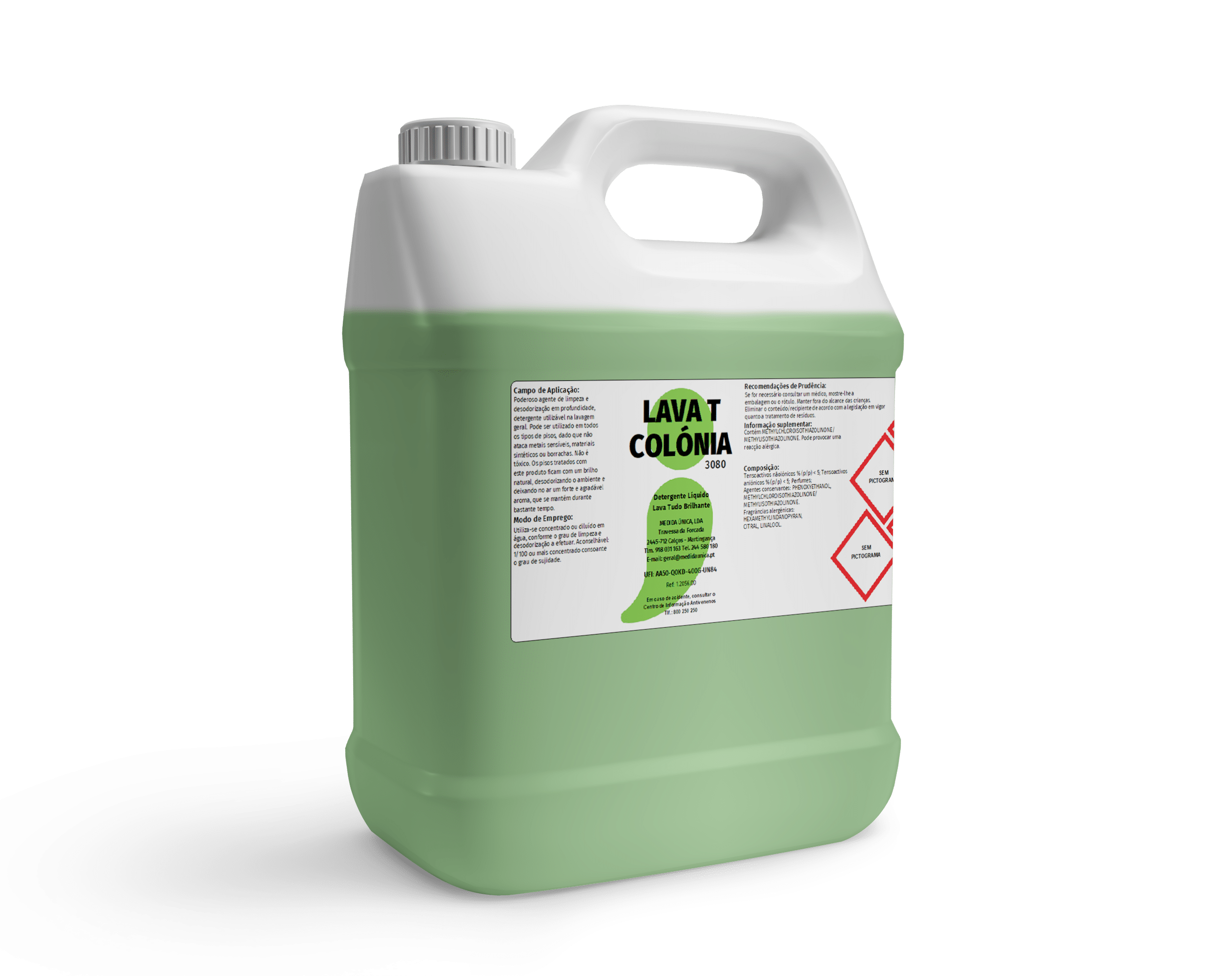 Mockup de Garrafão 5L de LAVA T COLONIA 3080