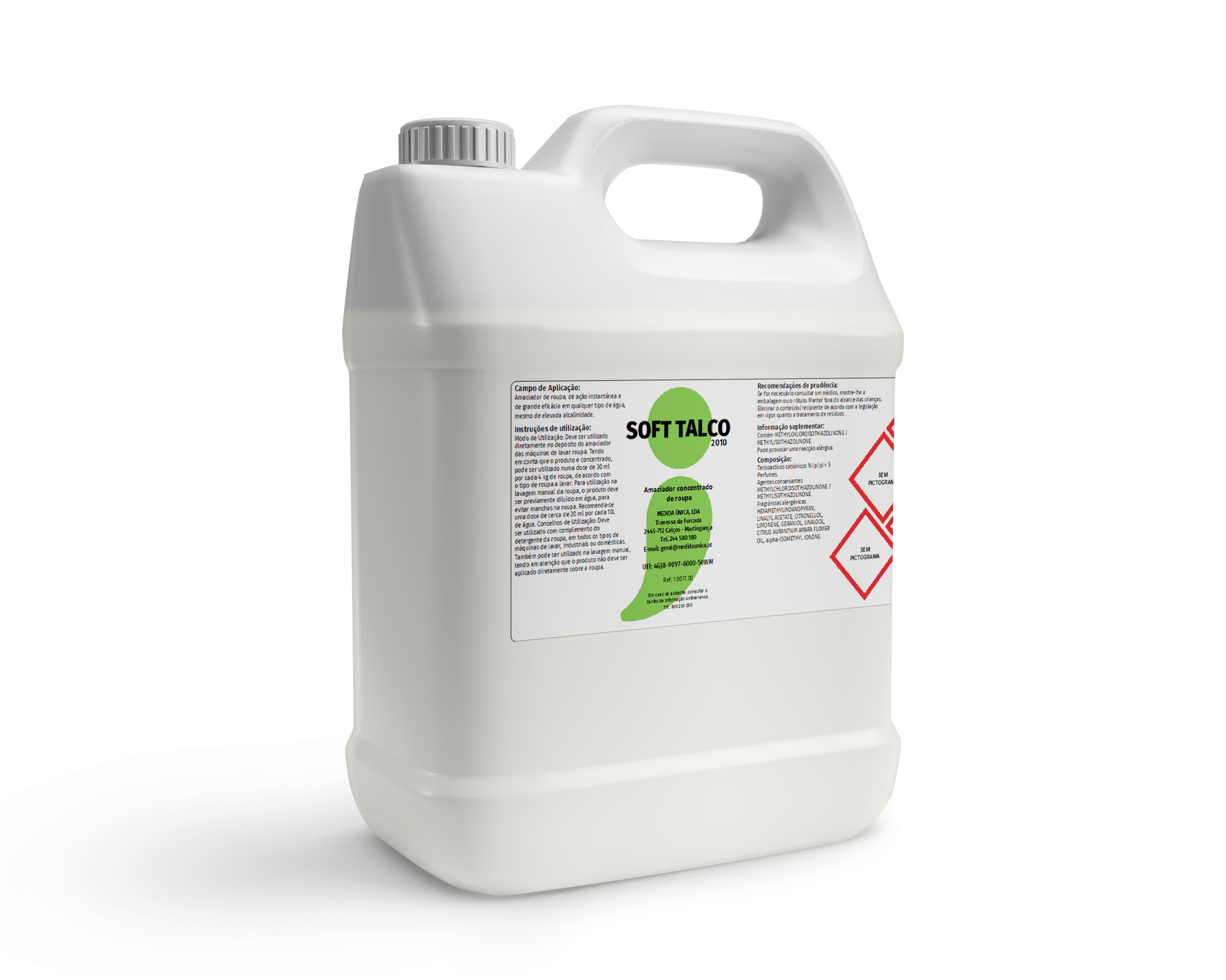 Mockup de Garrafão 5L de SOFT TALCO 2010